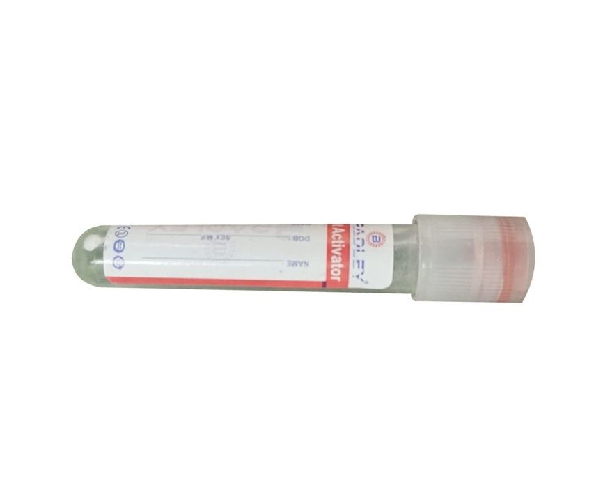 Bradley Clot Activator Plain Tube Non Vacuum Blood Collection Tube - 4ml Pack of 100 Pieces (BL-7003)
