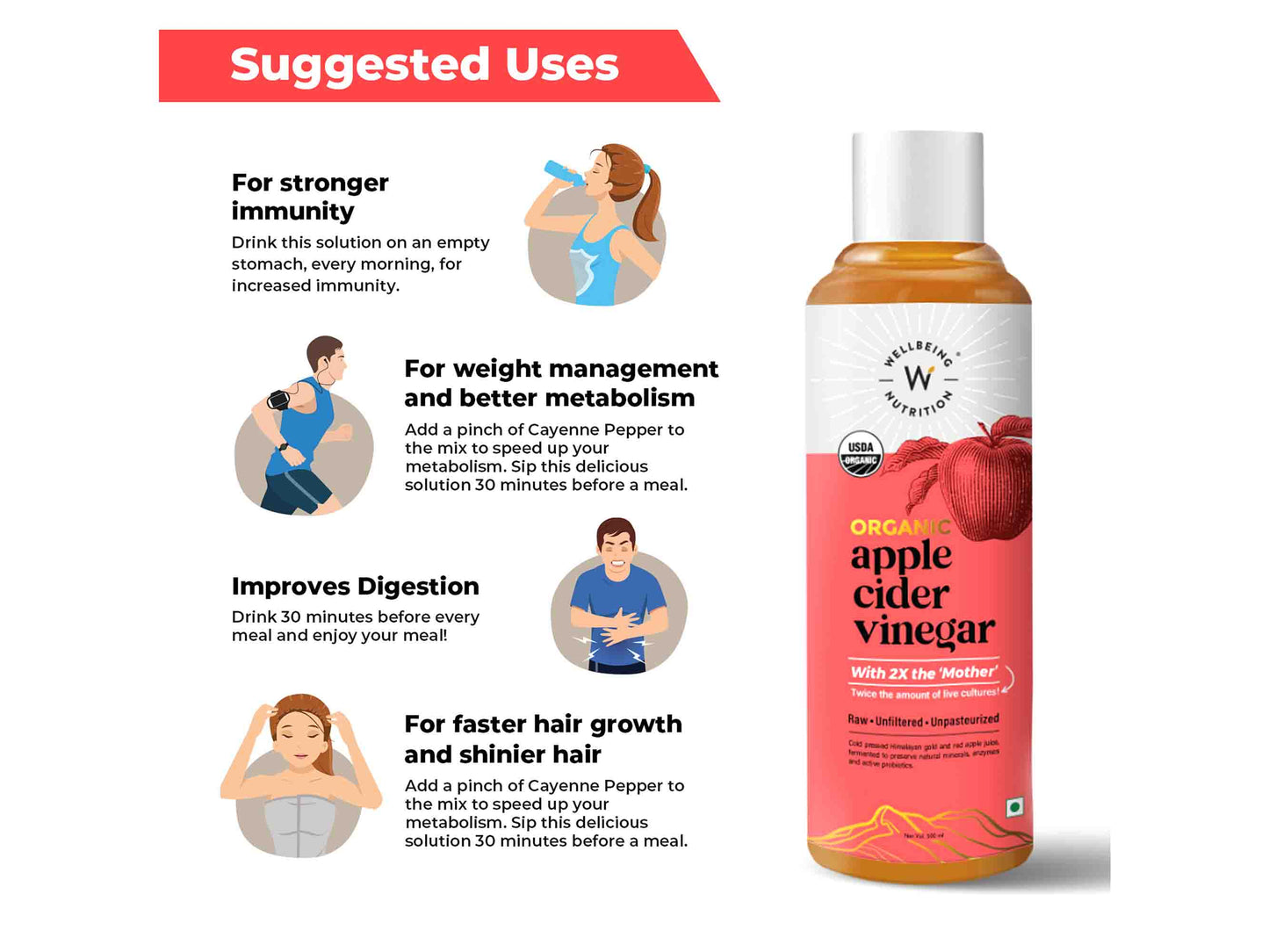 Wellbeing Nutrition Organic Apple Cider Vinegar