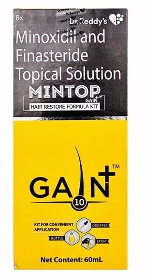 Mintop Gain+ 10 Topical - Bottle of 60 ml Solution