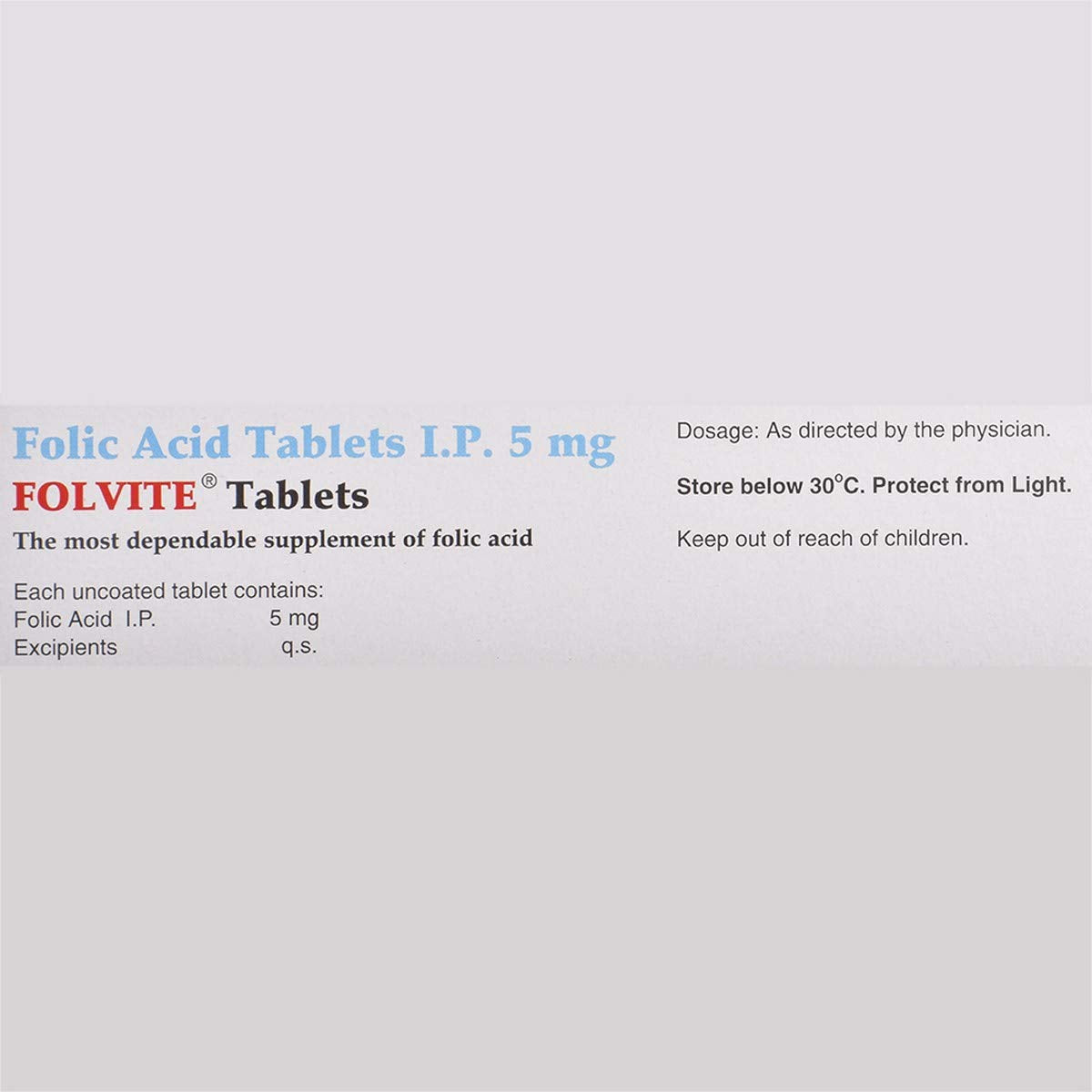 Folvite - Strip of 45 Tablets