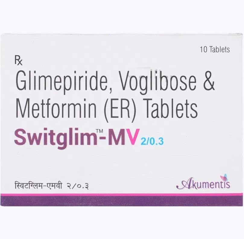 Switglim-MV 2/0.3 - Strip of 10 Tablets