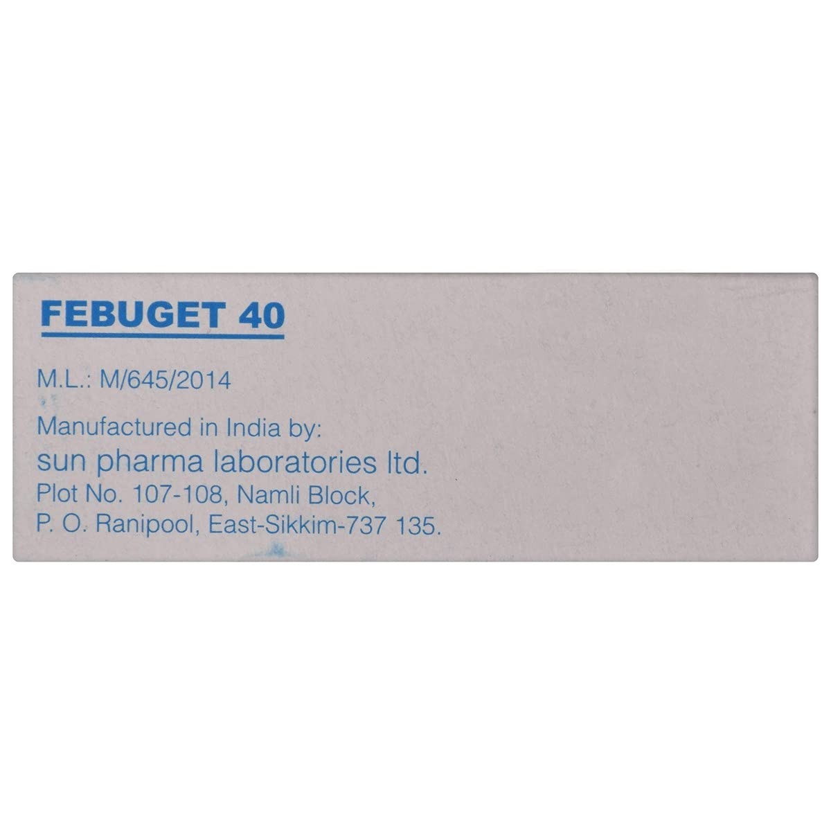 Febuget 40 - Strip of 15 Tablets