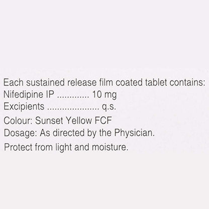 Nicardia Retard 10 - Strip of 15 Tablets