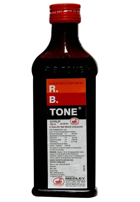 R.B.Tone - Bottle of 200ml Syrup