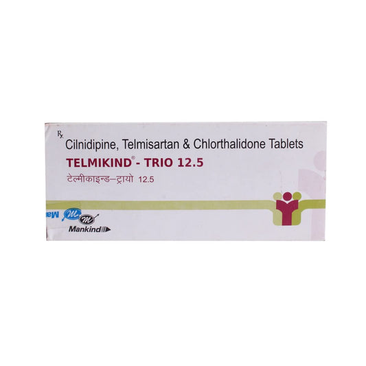 Telmikind-Trio 12.5 - Strip of 10 Tablets