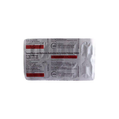 Dapabite M 5/1000mg - Strip of 10 Tablets