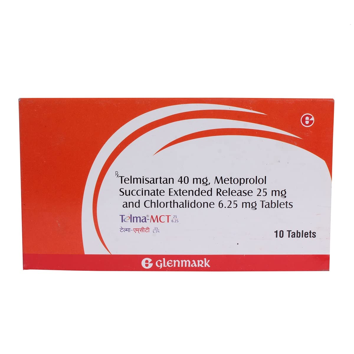 Telma Mct 40/25/6.25MG - Strip of 10 Tablets