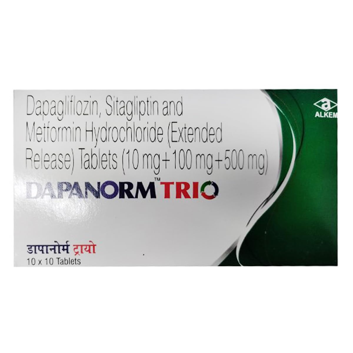 Dapanorm Trio 10/100/500 - Strip of 10 Tablets