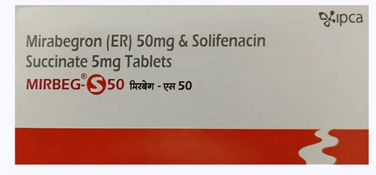 MIRBEG-S 50 - Strip of 10 Tablets