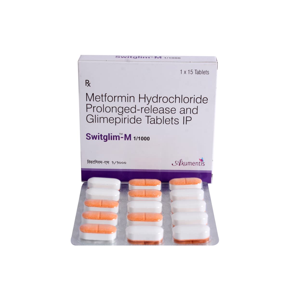 Switglim M 1/1000 - Strip of 15 Tablets