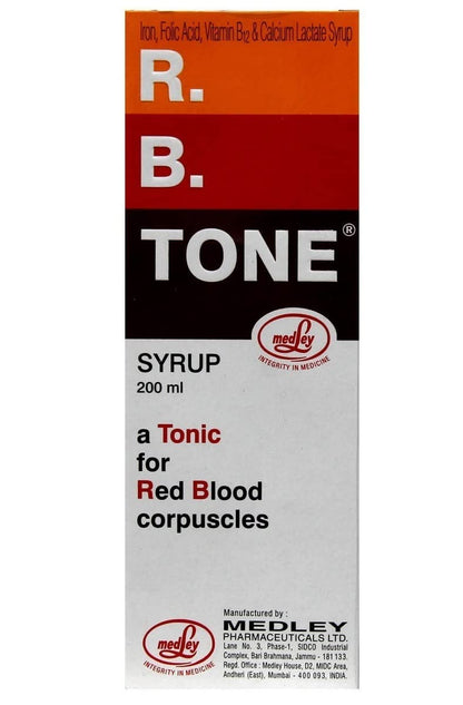 R.B.Tone - Bottle of 200ml Syrup