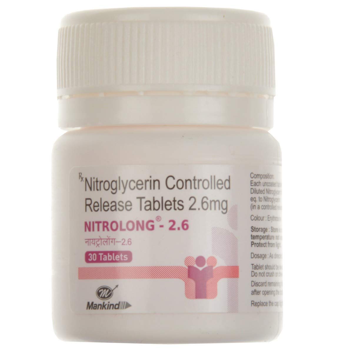 Nitrolong - 2. 6 - Bottle of 30 Tablets