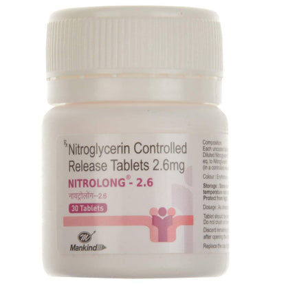 Nitrolong - 2. 6 - Bottle of 30 Tablets