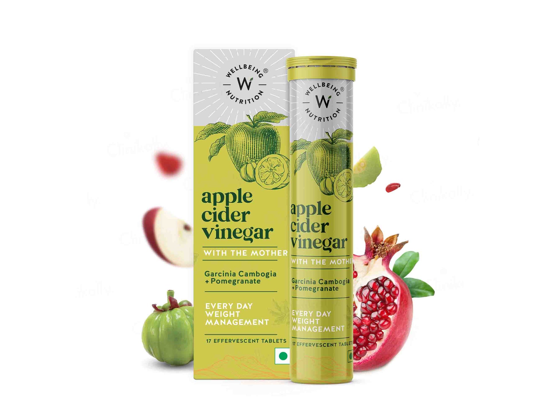 Wellbeing Nutrition Apple Cider Vinegar with Garcinia Cambogia & Pomegranate Tablet