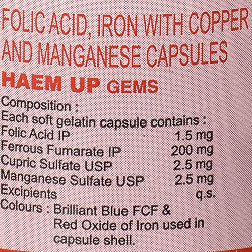 Haemup Gems - Bottle of 100 Capsules