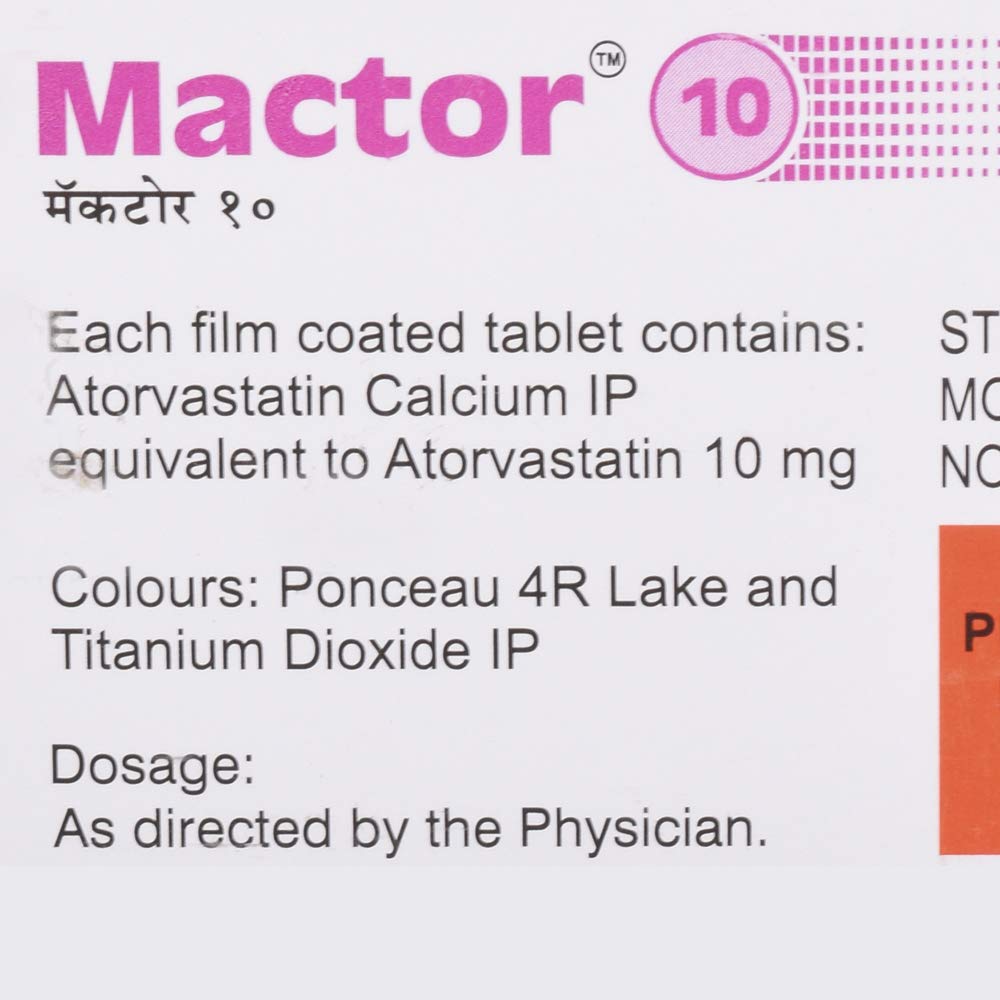 Mactor 10 - Strip of 10 Tablets