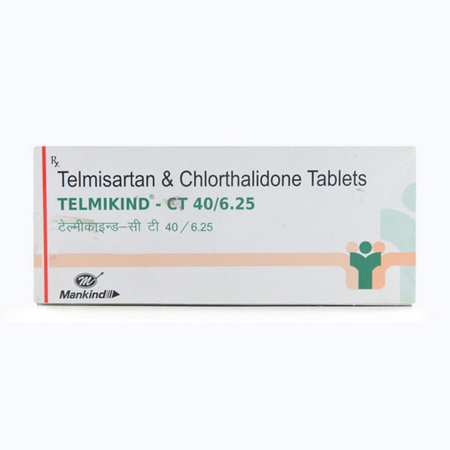 Telmikind-CT 40/6.25 -Strip of 10 Tablets