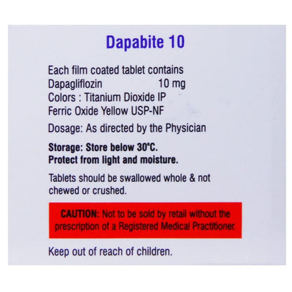 Dapabite 10 - Strip of 10 Tablets