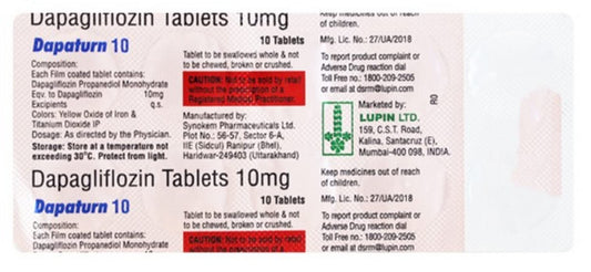 DAPATURN 10 - Strip of 10 Tablets