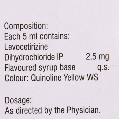 Teczine 2.5mg/5ml - Bottle of 60 ml Syrup