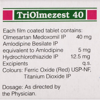 Triolmezest 40 - Strip of 10 Tablets