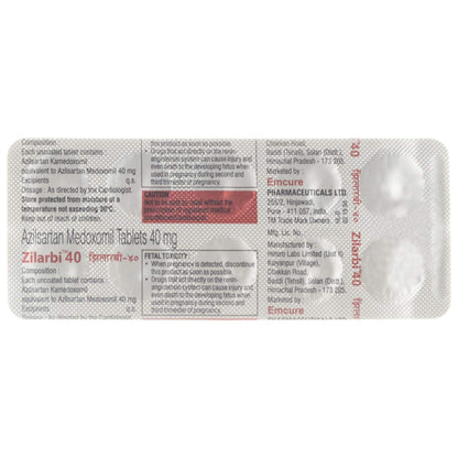 Zilarbi 40 - Strip of 10 Tablets