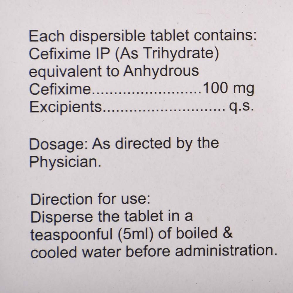 Taxim-O DT-100mg - Strip of 10 Tablets