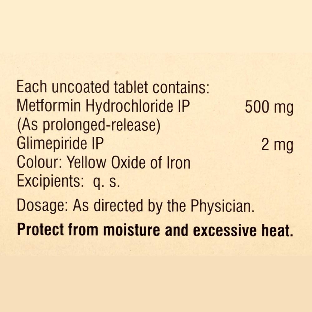 Glycomet- GP 2 - Strip of 15 Tablets