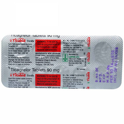 Ticabid 90 - Strip of 10 Tablets