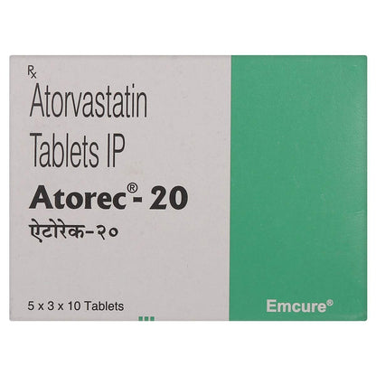 Atorec 20 - Strip of 10 Tablets