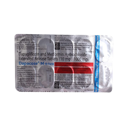 Dapacose-M 10 Forte - Strip of 10 Tablets