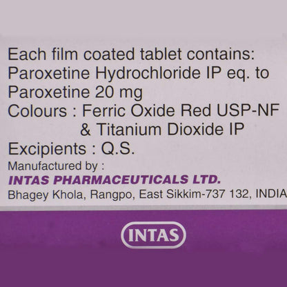 Pexep 20 - Strip of 10 Tablets