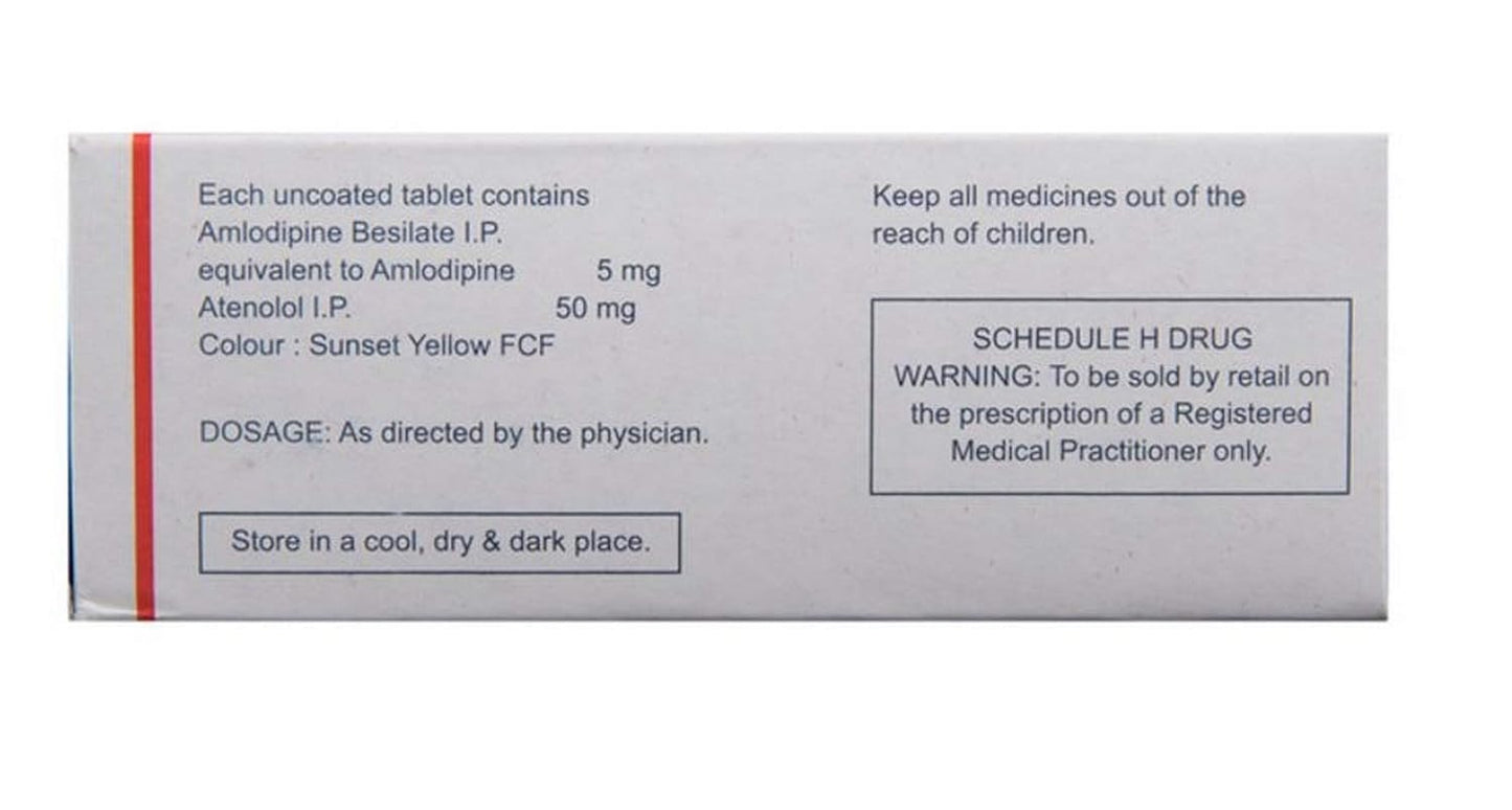 Amloz AT 5mg/50mg - Strip of 14 Tablets