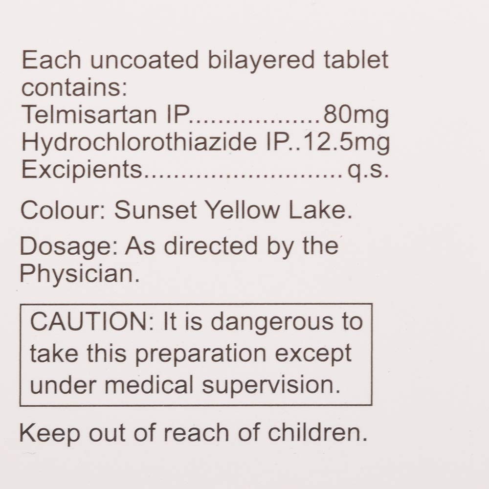 Tsart-80 H - Strip of 10 Tablets