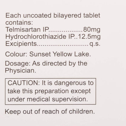 Tsart-80 H - Strip of 10 Tablets