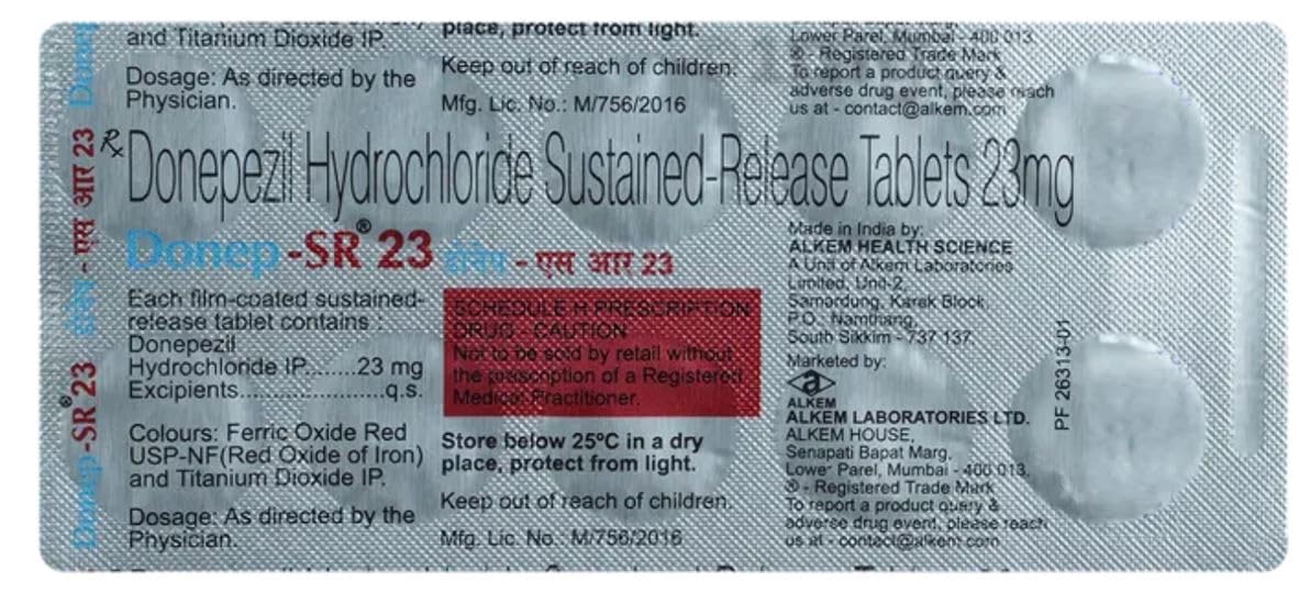 Donep - SR 23 - Strip of 10 Tablets