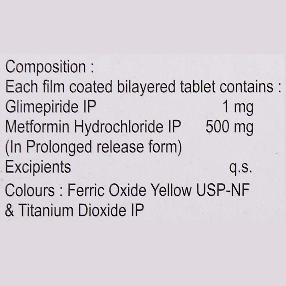 Glimestar M1 - Strip of 10 Tablets