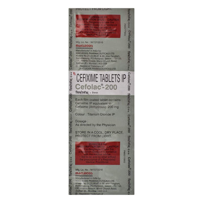 Cefolac 200 - Strip of 10 Tablets