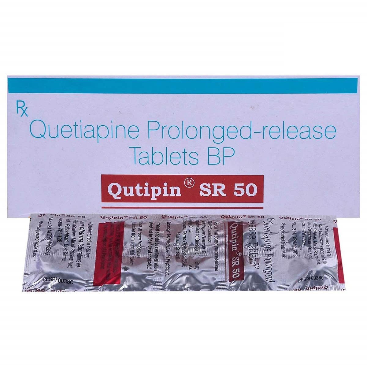 Qutipin SR 50MG - Strip of 10 Tablets