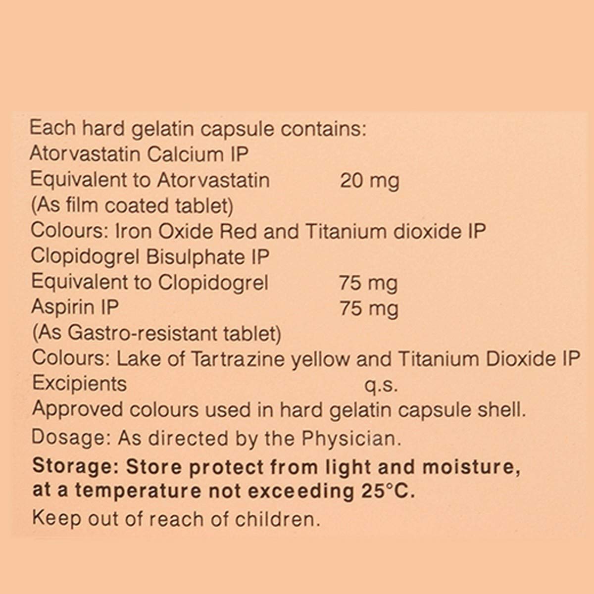 Clopitab CV Gold 20 - Strip of 10 Capsules