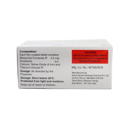 Bisonext 2.5 - Strip of 15 Tablets