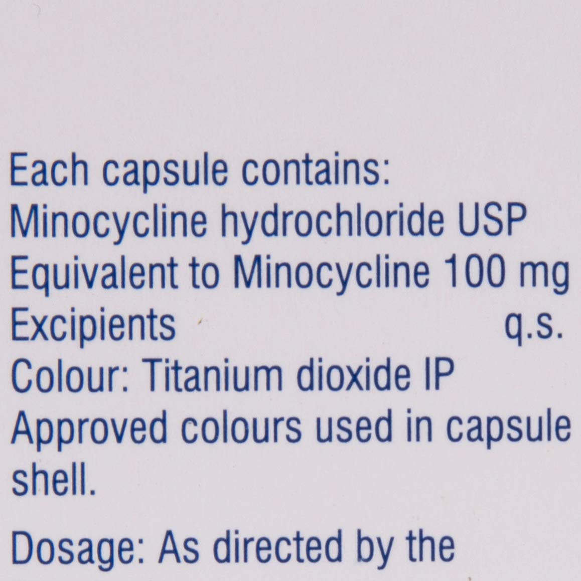 Minoz OD 100mg - Strip of 10 Capsules