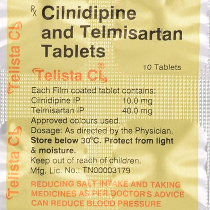 Telista CL - Strip of 10 Tablets