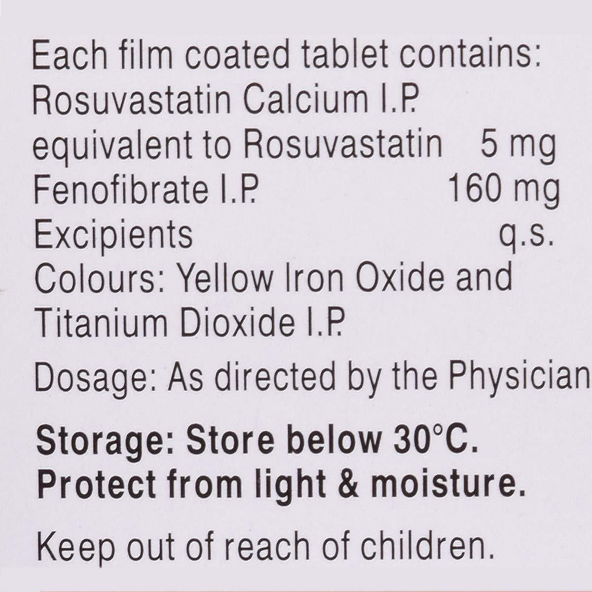 Novastat TG 5 - Strip of 10 Tablets