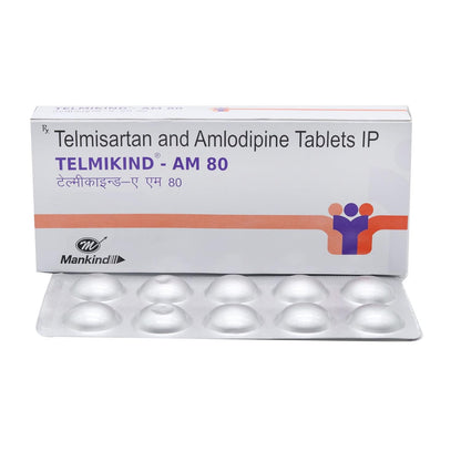 Telmikind Am 80 - Strip of 10 Tablets