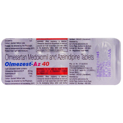 Olmezest AZ 40 - Strip of 10 Tablets