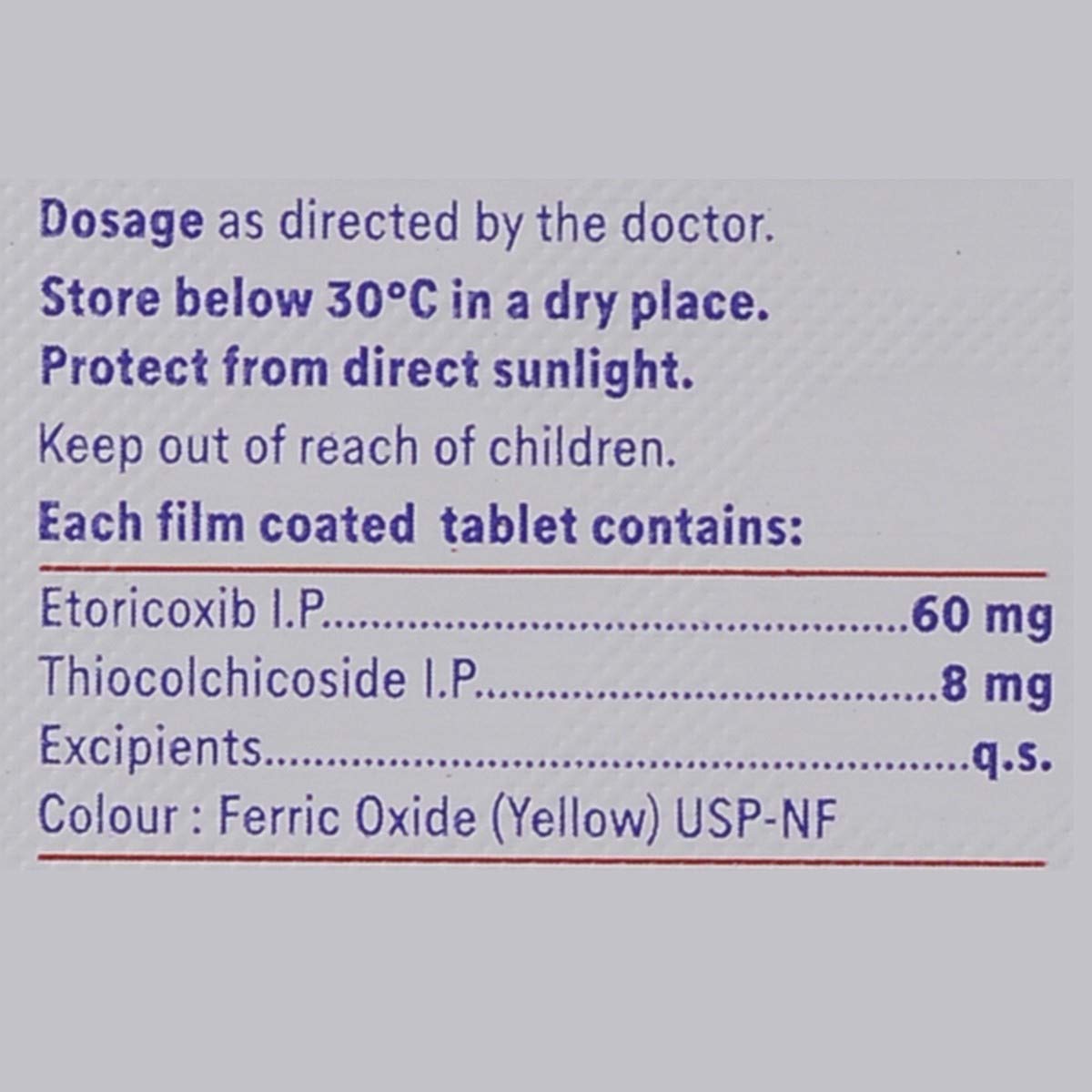 Retoz-MR 60/8mg - Strip of 10 Tablets