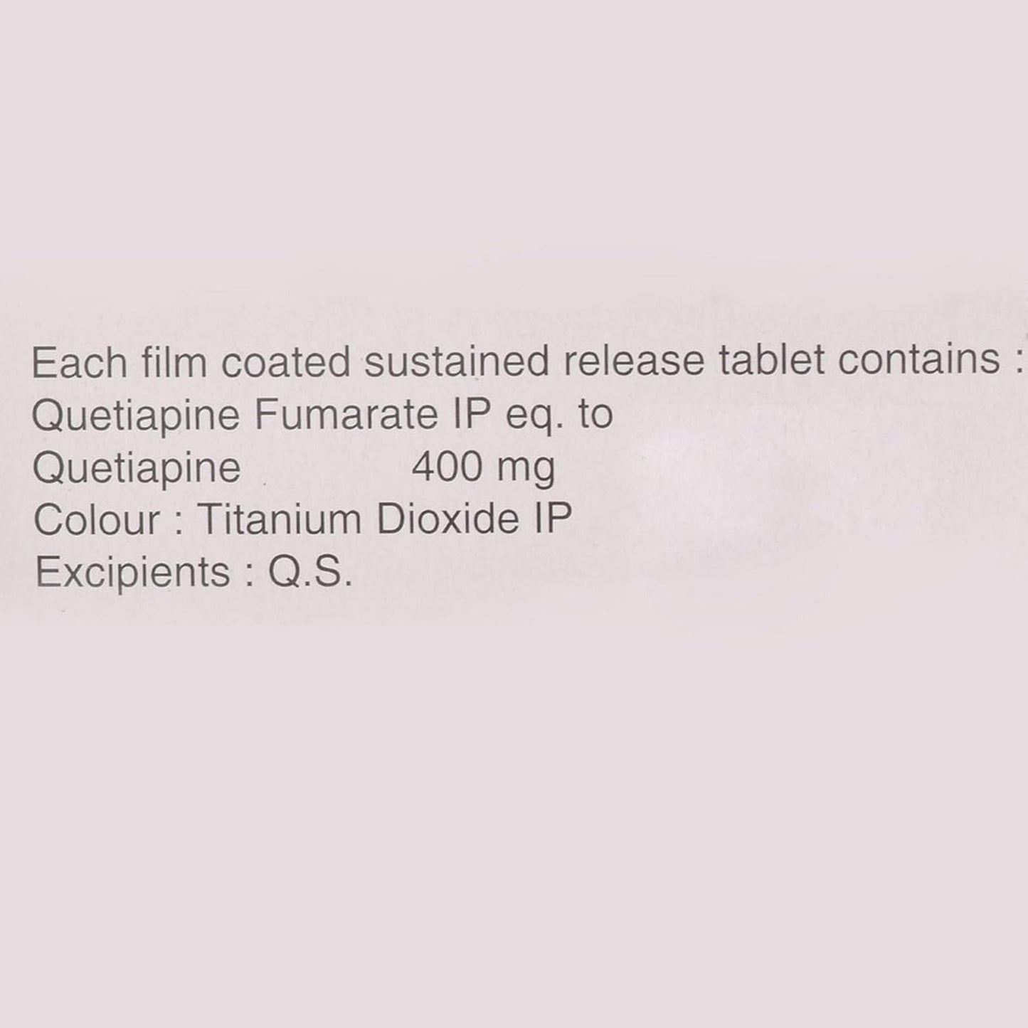 Qutan SR 400 - Strip of 10 Tablets