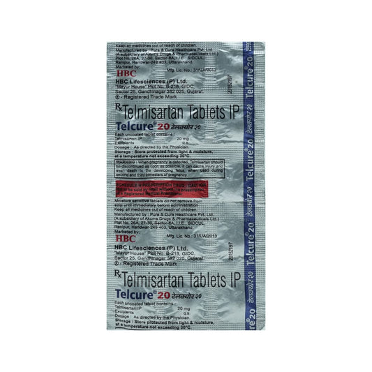 Telcure 20 - Strip of 15 Tablets