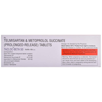 Tazloc-Beta 50 - Strip of 10 Tablets